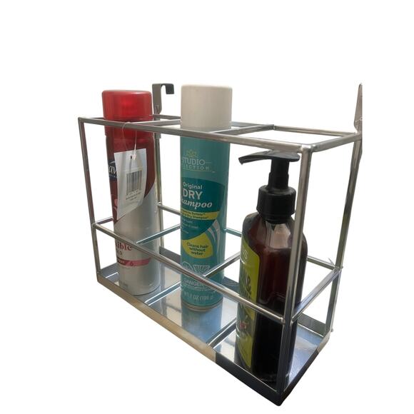 Over the Cabinet Bath/ Kitchen Organizer in Chrome - Picture 1 of 5